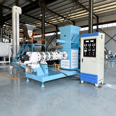 Stainless Steel Fish Feed Pellet Machine with 100-2000 kg/h Capacity and Automatic Feeding for Pet Food Extruder
