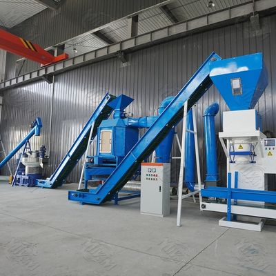 不用な木および石炭の粉からのPTOによって運転される生物量の餌機械