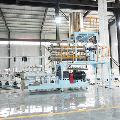 CE certified Electric Fish Feed Extruder Machine Single Screw Fish Feed Fxiruder Machine for Fish and Pet Feed Pellets for sale