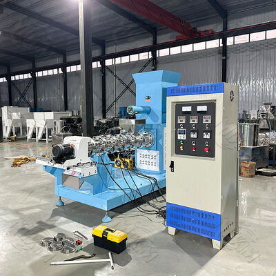 automatic floating fish feed making machine Fish Food Manufacturing Machine Floating Fish Feed Mill Pellet Extruder Making Machine for Sale