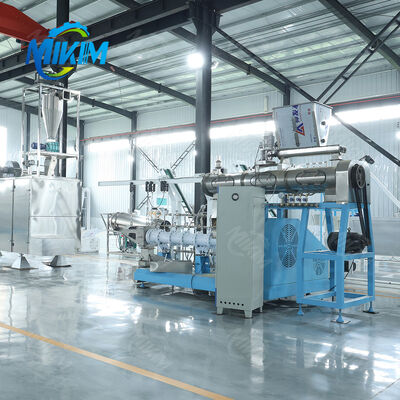 China Factory MIKIM Large Capacity Twin Screw floating fish feed extruder  Wet Cat food machine Wet pet food machine