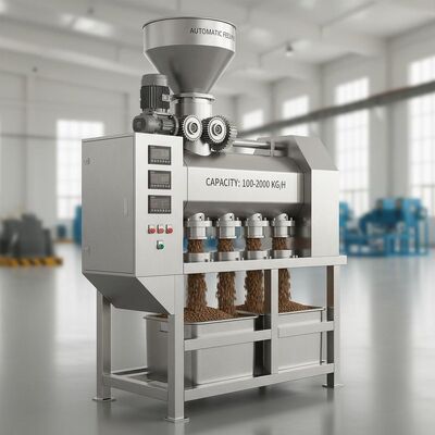 容量100〜2000kg/hと自動給餌のステンレス鋼の魚飼料ペレットマシン