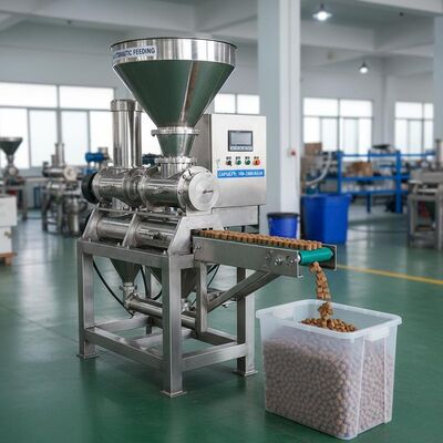 ステンレス鋼製の魚飼料ペレット機 容量100~2000kg/h ペットフード用の自動給餌用