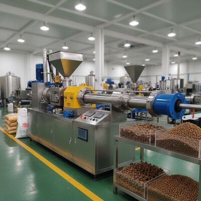 新しい状態 オートマティック 双螺旋 沈み込み 魚 食材 エクストルーダー ペット 食材 ペレット 製造 機械 猫 犬 食材 エクストルーダー 機械 価格
