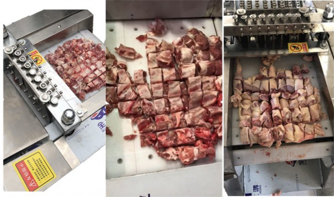 鶏肉Cuber機械食肉加工機械肉スライサーのポーク ビーフの立方体の打抜き機